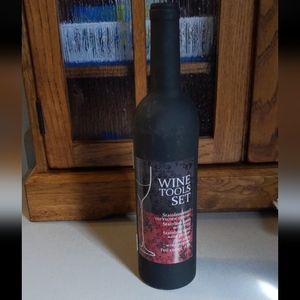 ⭐ Wine Tools Set Corkscrew, ring, pourer, stopper and cutter